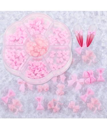 Nayyana Loop Nail Plug Stones - 3D Crystal Nail Trailer Set for DIY Nail Art & Decoration - Pink Acrylic Rhinestones - Buy Online on GoSupps.com