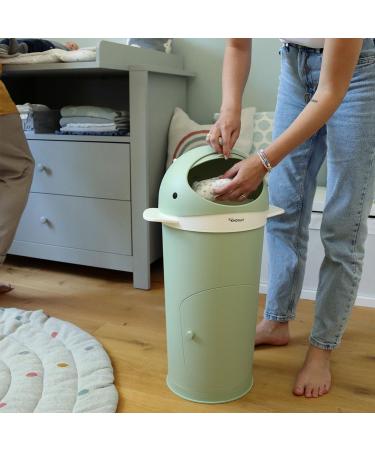 Kindsgut Diaper Wal Pistachie - Odor-Tight Eco-Friendly Easy Clean with Refill Film | Stylish Whale Design - Buy Online on GoSupps.com