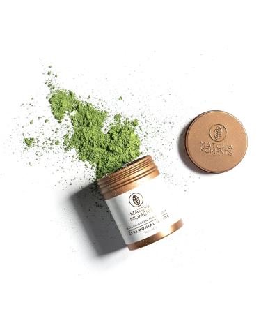 Th Matcha Japonais | C r monie Th Vert en Poudre au Japon | Renforce le Syst me Immunitaire | Matcha Green Tea from Japan | Id al Boire pour Cuisiner et dans le Lait | Matcha Moments (30 GR) 30 g (Lot de 1)
