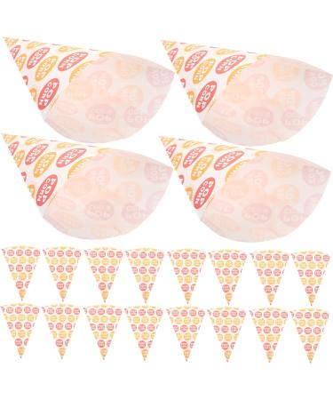 MAGICLULU 100 Pcs Popcorn Bag Paper Bags Goodie Bag Treats for Candy Party Cone Bags Paper Cones Clear Packing Bags Wedding Cone Bags Christmas Cone Bags Marshmallows Child Snack Mini - Buy Online on GoSupps.com