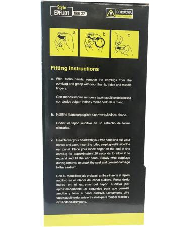 Cordova Safety Encore NRR 32 Disposable Foam Ear Plugs, Orange (200 Pairs) - Buy Online on GoSupps.com