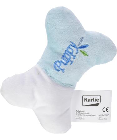 Shop Karlie Pl sch-Welpenfielen Mini Bone - Pack of 2 (13cm x 9cm) - Color Sorted - Perfect for Puppies | International Shipping - Buy Online on GoSupps.com