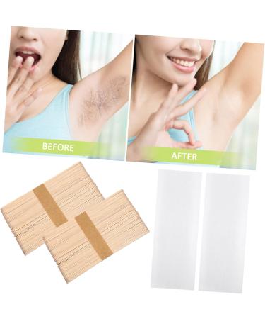 MAGICLULU 200 Pi ces Bandes De Cire Corps Visage B tonnets Applicateurs Kit D' pilation La Cire Pour Jambes Bras Et Zone Bikini pilation La Maison Salon - Buy Online on GoSupps.com