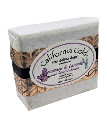 Revitalizing Rosemary & Lavender Artisan Soap with Activated Charcoal - Shop Internationally - Buy Online on GoSupps.com