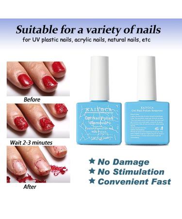 Buy 2 Packs Nail Polish Remover (15ml) - Fast Gel Nail Polish Removal with Scraper & Cuticle Pusher - No Foil or Soaking Needed - International Shipping Available - Buy Online on GoSupps.com