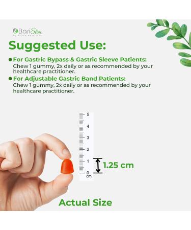 BariSlim Bariatric Vitamin D-3 Gummies - Easy-to-Digest Fruit Flavors | 90 Chews - Buy Online on GoSupps.com