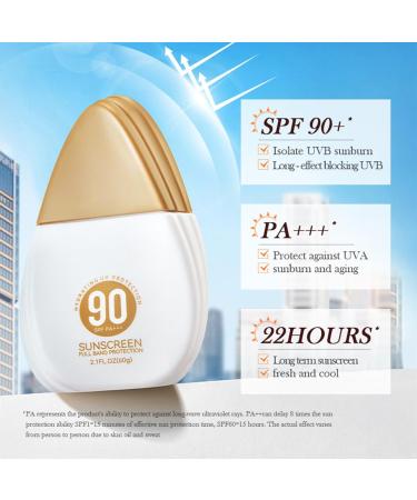 Aislor 60g Face Sunscreen for Women Girls UV Protection Cream Lightweight Non Greasy Sunblock Smooth Texture Moisturizing Daily Wear Gold One Size One Size Gold - Buy Online on GoSupps.com