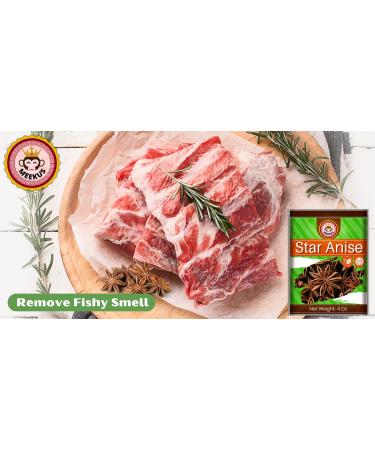 Meekus Star Anise Pods - Premium Chinese Anise Star Spice 4 Oz - Buy Online on GoSupps.com