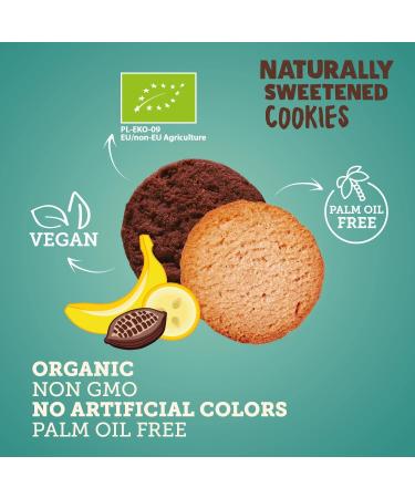  SUPER FUDGiO SUPER FUDGiO Organic Cookies | Naturally Sweetened Agave Organic Vegan Cookies - Palm Oil Free | Healthy Nibble | 6 x 130g - Buy Online on GoSupps.com