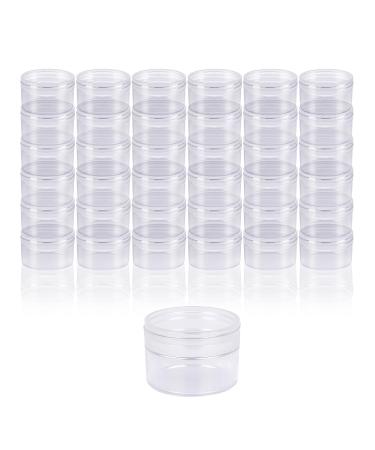 ZADAWERK jar - plastic - 5 ml - 30 pieces - small container with screw cover - cosmetics temporary transparent - for travel and storage - nail art cream can transparent 30 pi ces - 5 ml - Buy Online on GoSupps.com