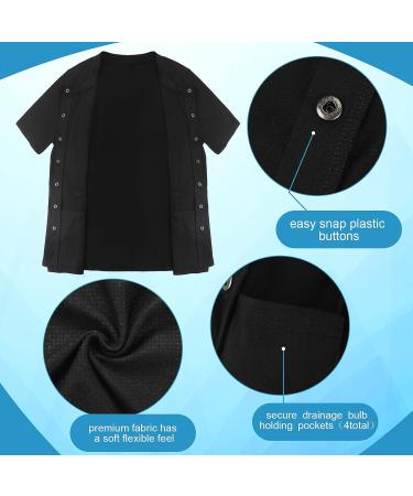 Mastectomy Recovery Shirt Set - 3 Pcs Surgical Drainage Pouch Post Surgery Support Kit for Women - Buy Online on GoSupps.com