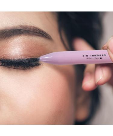 4 in 1 Makeup Pen Multiple Makeup Pen Touch-up Pen Eyeliner Lip Liner Eyebrow Pencil and Highlighter Travel Makeup Pen on the Go Travel Makeup Pencil Style1 - Buy Online on GoSupps.com