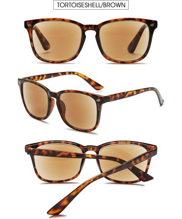 Vevesmundo Leopard Tinted Reading Glasses with Sun Protection | Stylish Visual Aid Sunglasses for Men & Women - 3.75x Magnification - Buy Online on GoSupps.com