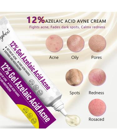 Azelaic Acid 12% Azelaic Acid For Face Serum Rich in Niacinamide and Hyaluronic Acid Fades Post Acne Marks and Calms Redness Formula for Uneven and Blemish Prone Skin Care Unflavored - Buy Online on GoSupps.com