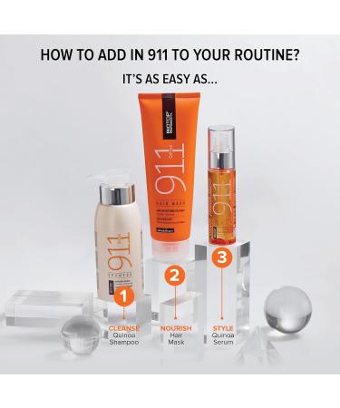 Biotop Professional 911 Quinoa Hydrating Styling Cream - Moisturizing & Smoothing for Frizz Control - Hyaluronic Acid - 6.08 oz International Shipping - Buy Online on GoSupps.com