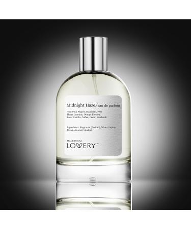 LOVERY Eau de Parfum Midnight Haze Inspired by Y.SL Black Opium Perfume for Women Clean Long Lasting Vegan Womens Perfumes - Vanilla Jasmine Orange Blossom Coffee Warm Sensual Fragrance Midnight Haze USA 3.4 Fl Oz (Pack of 1) - Buy Online on GoSupps.com