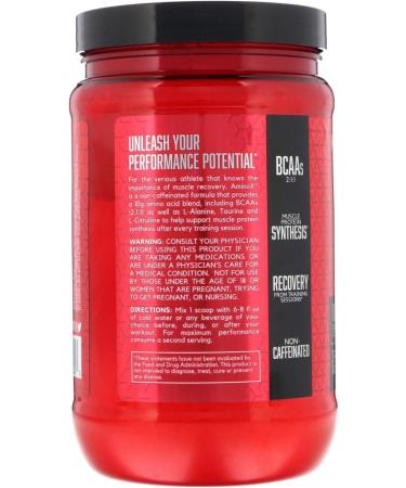 BSN Amino-X Endurance & Recovery Supplement - Fruit Punch Flavor 2.23 lb (1.01 kg) - Buy Internationally for Optimal Performance - Buy Online on GoSupps.com