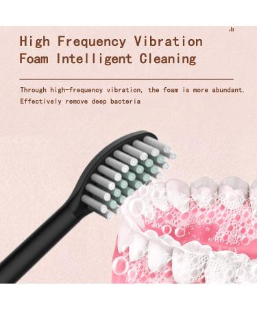 ELEWealth Sonic Electric Toothbrush - 18 Gear, 6 Modes, 2-Minute Timer, IPX7 Waterproof, USB Charging - Black - Buy Online on GoSupps.com