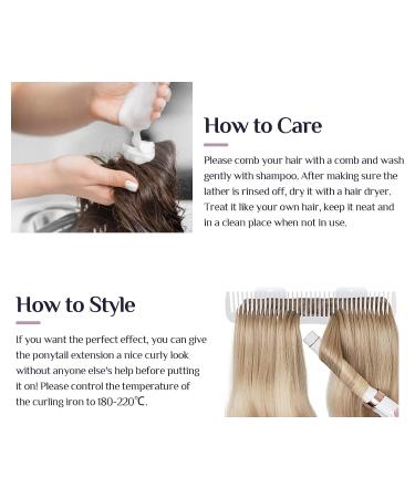 Doores Platinum Blonde Ponytail Hair Extension - 45cm 80g Remy Clip-In Straight Braid - Real Hair #60A - Buy Online on GoSupps.com