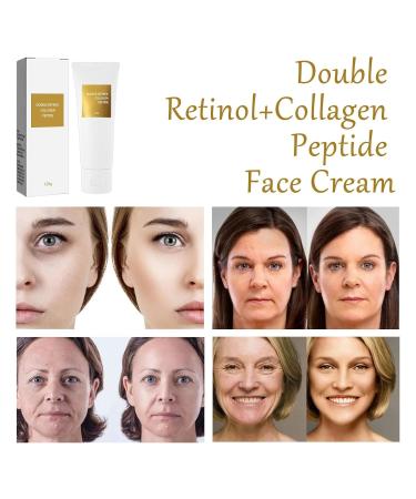 Retinoid Cream with Double Retinol & Collagen Peptide - Anti-Aging Moisturizer for Face & Neck (3pc) - Day & Night Facial Care for Women & Men - Buy Online on GoSupps.com