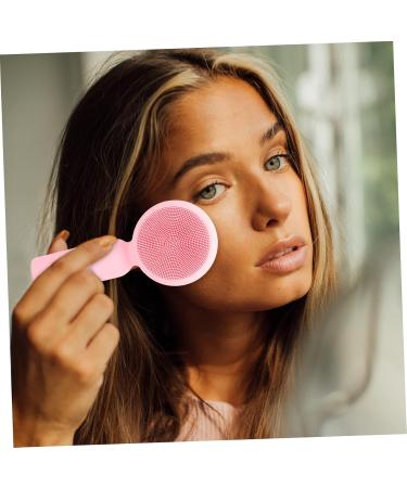 Mikinona Silicone Face Brush Facial Cleansing Brush Exfoliating Face Scrubber Face Washing Brush Face Scrubber Exfoliator Brush Face Exfoliator Face Scrubber Silicone Face Exfoliating Brush 11x5cm Pink - Buy Online on GoSupps.com