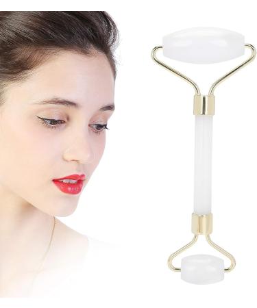 Verdant Touch White Jade Anti-Aging Facial Roller Ergonomic Massager for Youthful Skin Care - Buy Online on GoSupps.com