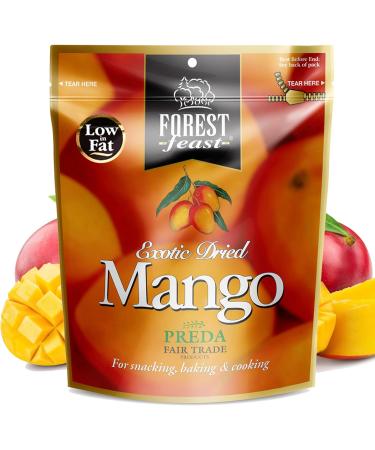 Forest Feast Premium Dried Mango - Vegan Dry Fruits Snacks 130 g - Buy Online on GoSupps.com