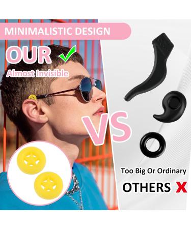 Buy Wllhyf 12 Pairs Colorful Anti-Slip Silicone Glasses Ear Holders | Soft & Cute Brille Frame Accessories for Adults - Buy Online on GoSupps.com