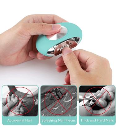 UNbit Nail Clipper Automatic Electric Nail Clipper Cute Trimmer Nail Cutter Manicure Pedicure Nail Trimmer Scissors Nail Care Scissors(Color:Blu) - Buy Online on GoSupps.com