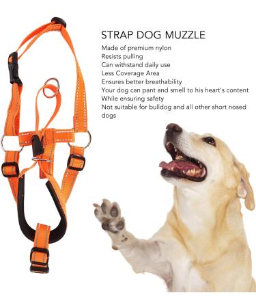 Adjustable Breathable Dog Head Collar - Prevent Biting and Barking - Nylon Mouth Guard for Dogs - Stop Chewing and Barking - Size Large - Buy Online on GoSupps.com