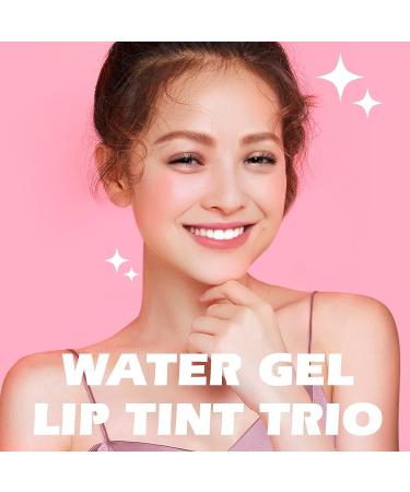 KIMUSE Water Gel Lip Tint Set - 6 Colors | Long Lasting & Hydrating Lip Stains | Lightweight Glossy Lip Makeup - Buy Online on GoSupps.com