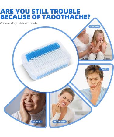 200 Wisdom Interdental Brushes - Double Usage Dental Floss for Braces | Blue Toothpick Cleaning Tool - International Shipping Available - Buy Online on GoSupps.com