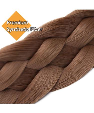Silk-Co Women s Light Brown Braided Hair Band | Elastic 5-Strand Headband for Weddings & Vintage Styles | Hair Tie & Extensions 3.8cm Wide - Buy Online on GoSupps.com