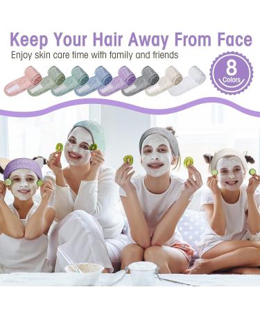 Geosar 40 Pcs Spa Headbands Bulk - Adjustable Coral Fleece Headbands for Spa, Shower, Sports & Yoga - Buy Online on GoSupps.com