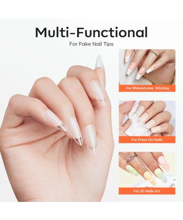 Modelones Solid Nail Glue Gel - Long-Lasting Strong Adhesion for Press On & Acrylic Nails | 30g DIY Nail Art UV Light Cured - Buy Online on GoSupps.com