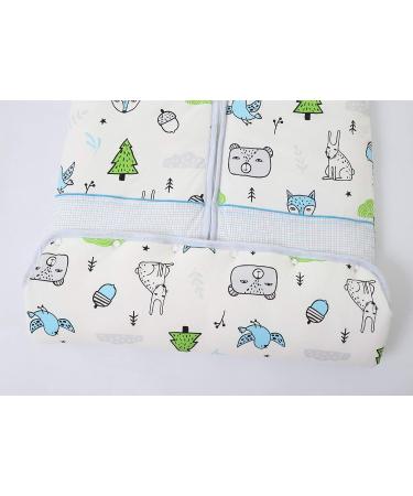 Chilsuessy 3.5 Tog Winter Baby Sleeping Bag - Blue Animal Print - 150cm - 6-9 Years - Buy Online on GoSupps.com