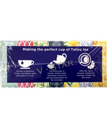  Tetley TETLEY Pack of 90 individually wrapped tea bags - 7 mixed flavors - 90 bags (1 box) - Buy Online on GoSupps.com