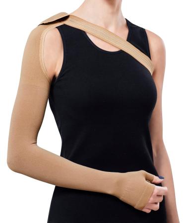 Medium Mastectomy Compression Sleeve & Gauntlet Set | Anti-Swelling Support for Arm Lymphedema Edema - Buy Online on GoSupps.com