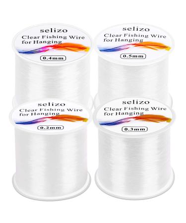  Fishing Wire, Selizo 3Pcs Clear Fishing Line Jewelry