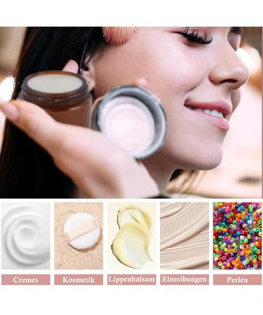 Tokincen 12-Pack Amber Glass Cream Cans - 15ml & 20ml Refillable Containers with Lids | Brown Glass Storage - Buy Online on GoSupps.com