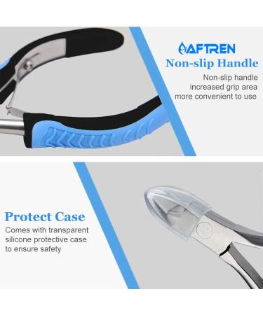 Professional 1/2 Jaw Cuticle Cutter Cuticle Nipper Stainless Steel Manicure Feet Hands Ingrown Toenail Cuticles Cuticle Scissors (Light Blue) - Buy Online on GoSupps.com