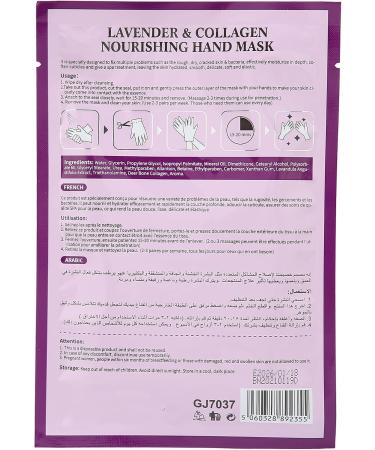 Hand Peeling Mask Moisturizing Hands Exfoliating Peeling Mask Lavender Hands Lightening Dead Skin Remover Hand Spa Revives Dry and Rough Skin - Buy Online on GoSupps.com