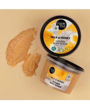 Organic Shop Milk & Honey Golden Body Scrub 250 ml - Buy Online on GoSupps.com