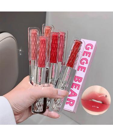 Moisturizing Liquid Lipstick Double-ended Matte Lip Gloss with Clear Lip Oil Mirror Finish Long Lasting Waterproof Gift Set for Girls and Women (2 Colors) - Buy Online on GoSupps.com