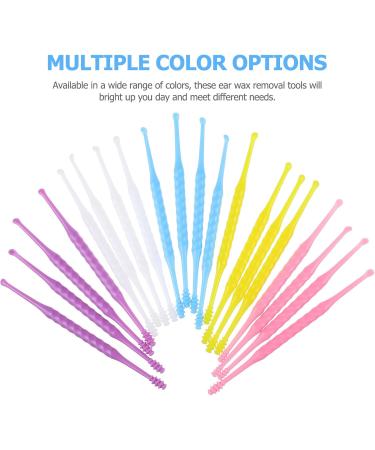 WATIIFUFU 20 Pcs Portable Ear Wax Removal Tools Double-end Spiral Ear Cleaner with Vibrant Colors for Gentle Efficient Earwax Cleaning - Buy Online on GoSupps.com