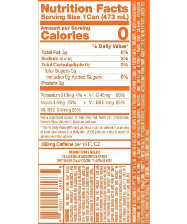 G Fuel Bahama Mama Energy Drink 16 oz Can - 12-Pack Case | Boost Performance and Focus - Buy Online on GoSupps.com