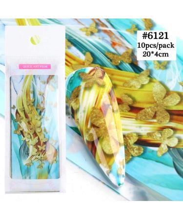 Marble Nail Art Foils Transfer Stickers - Nail Art Supplies for DIY Manicure Design - Buy Online on GoSupps.com
