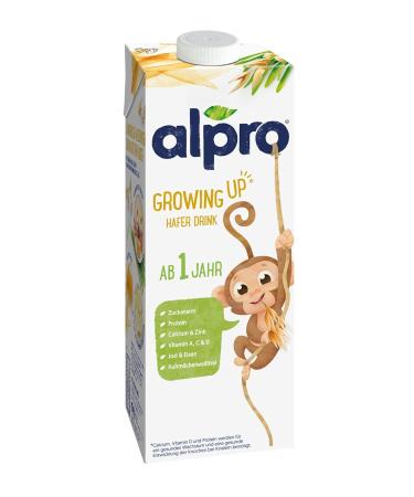 Alpro Children's Hair Drink - 100% Vegetable Naturally Lactose-Free Low-Sugar Protein Source with Calcium & Vitamins | 8 x 1L - International Shipping Available - Buy Online on GoSupps.com