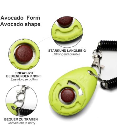 Toozey Dog Clicker 5 Pack - Large Button Wrist Strap 5 Colors + Free E-Book | Perfect Training Tool for Dogs Worldwide - Buy Online on GoSupps.com