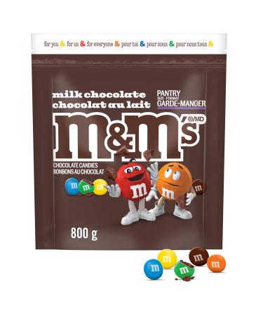 M&M'S Milk Chocolate Candies Party Size Share Bag 800g Milk 800g